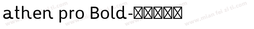 athen pro Bold字体转换